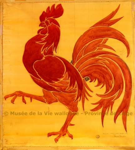 Le "coq de Paulus" ©ProvincedeLiège Musée de la Vie wallonne 