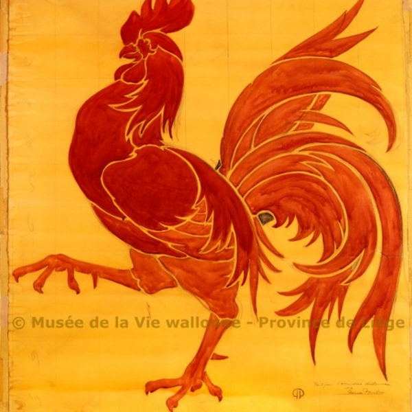 Le "coq de Paulus" ©ProvincedeLiège Musée de la Vie wallonne 